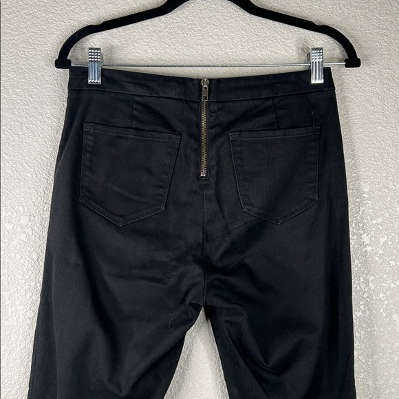 J. Crew Black Dannie Pull On Back Zipper Business Career Skinny Pants Size 2 - Picture 3 of 7
